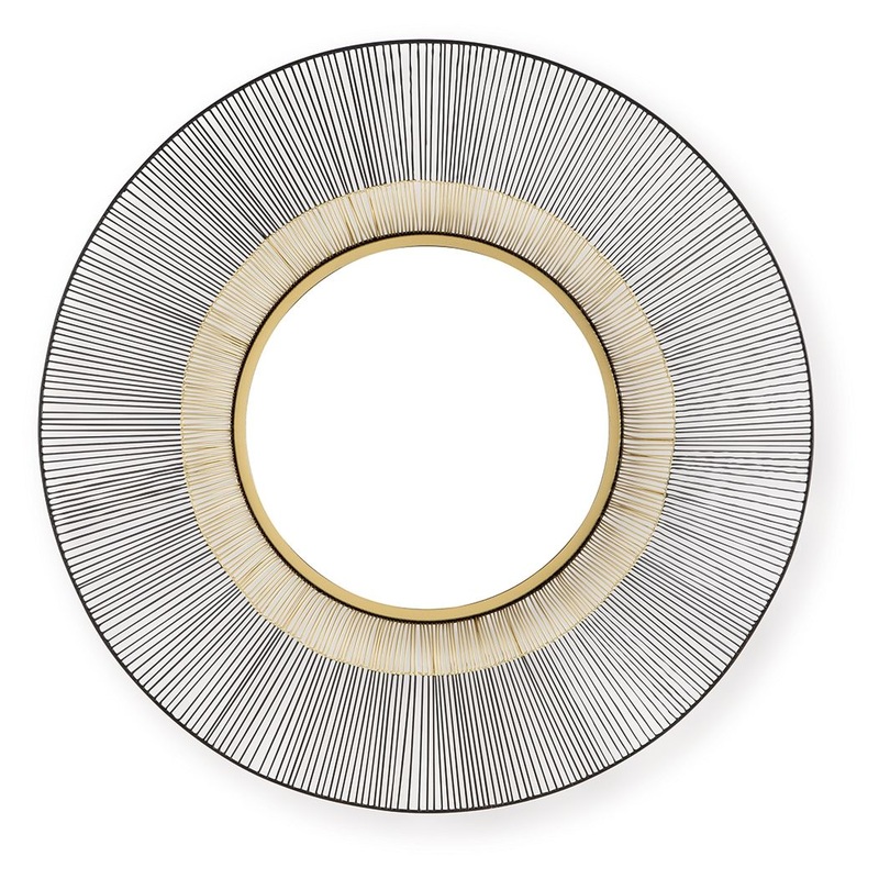 Dallmen – Accent Mirror – Black / Gold Finish