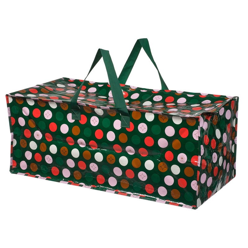 VINTERFINT storage bag, dotted/multicolour, 73×35 cm