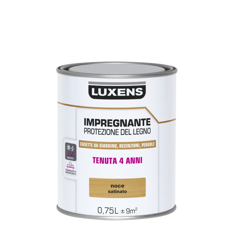 WATER-BASED WOOD PROTECTIVE IMPREGNATING AGENT WALNUT LUXENS 750 ML
