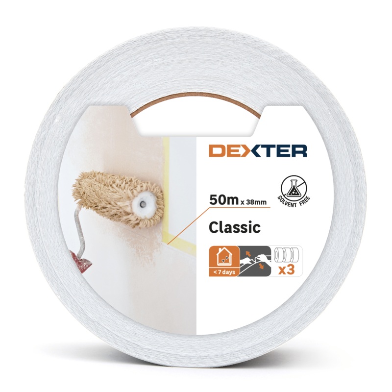 3 DEXTER MASKING TAPES 38MMX50MT