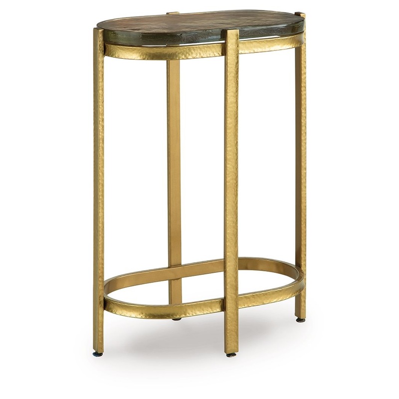 Porterville – Accent Table – Gold Finish