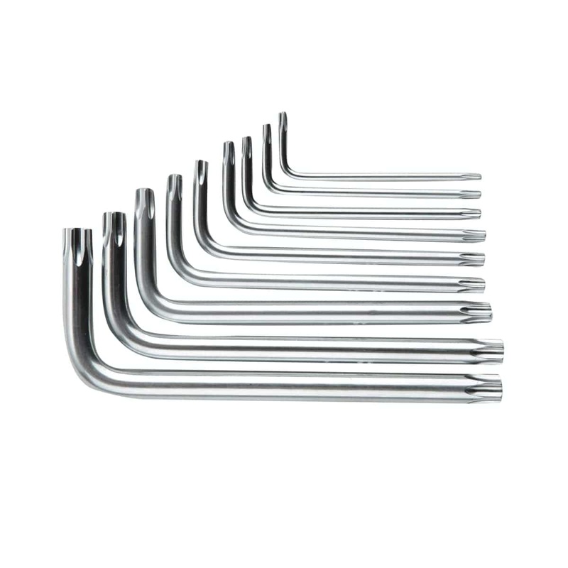SET 9-PIECE TORX DEXTER ALLEN KEY ASSORTED SIZES STEEL
