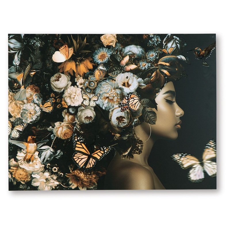 Valfer – Wall Art – Orange / Black / White