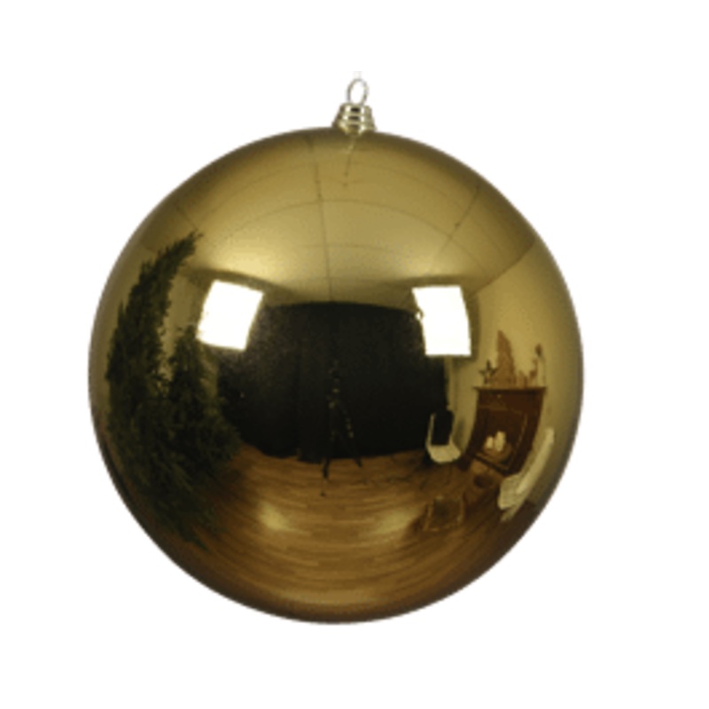 CHRISTMAS BALL DIAM 25 GOLD PLASTIC