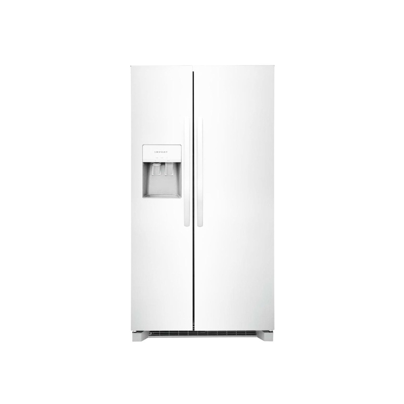 Crosley 25.6 Cubic Foot Side-By-Side Refrigerator – White