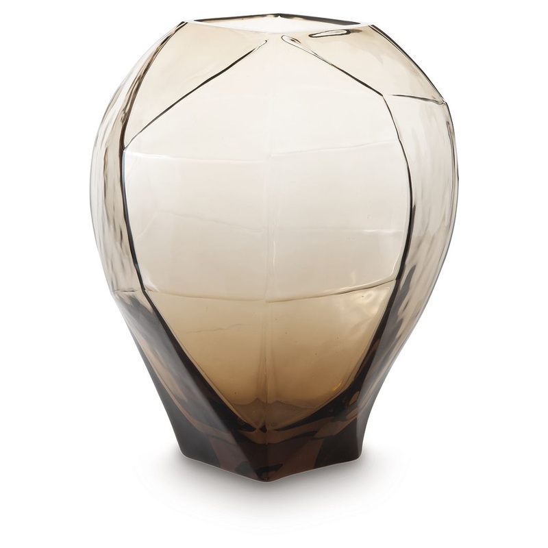 Ewart – Vase|Light Brown|9″W x 8″D x 11″H|8″W x 8″D x 12″H