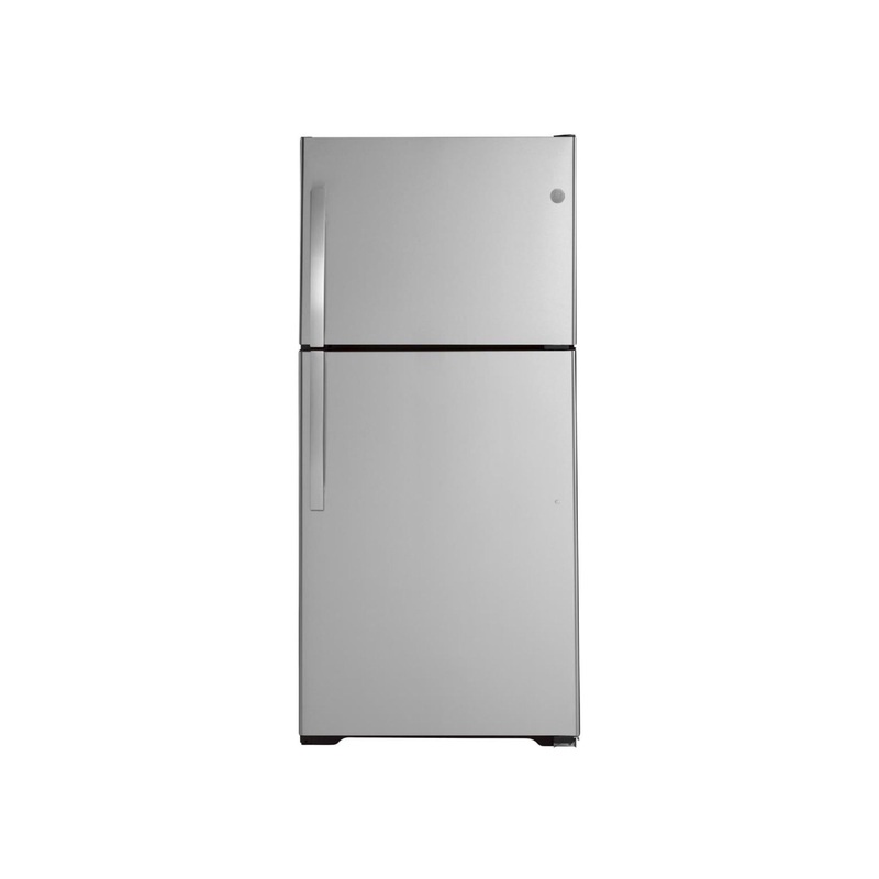 GE 21.9 Cubic Foot Top Mount Refrigerator – Stainless Steel