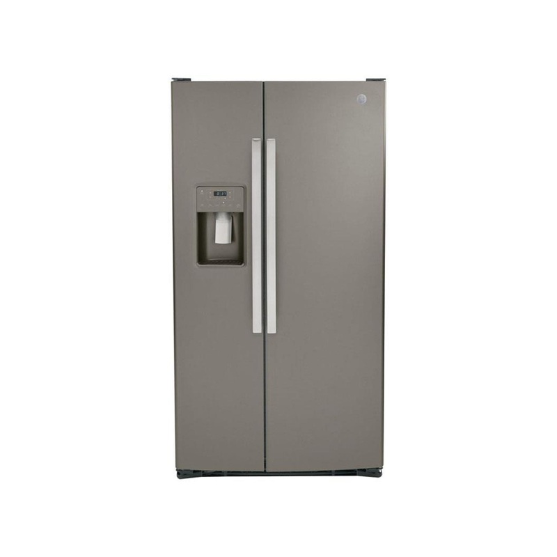 GE 25.3 Cubic Foot Side-By-Side Refrigerator – Slate