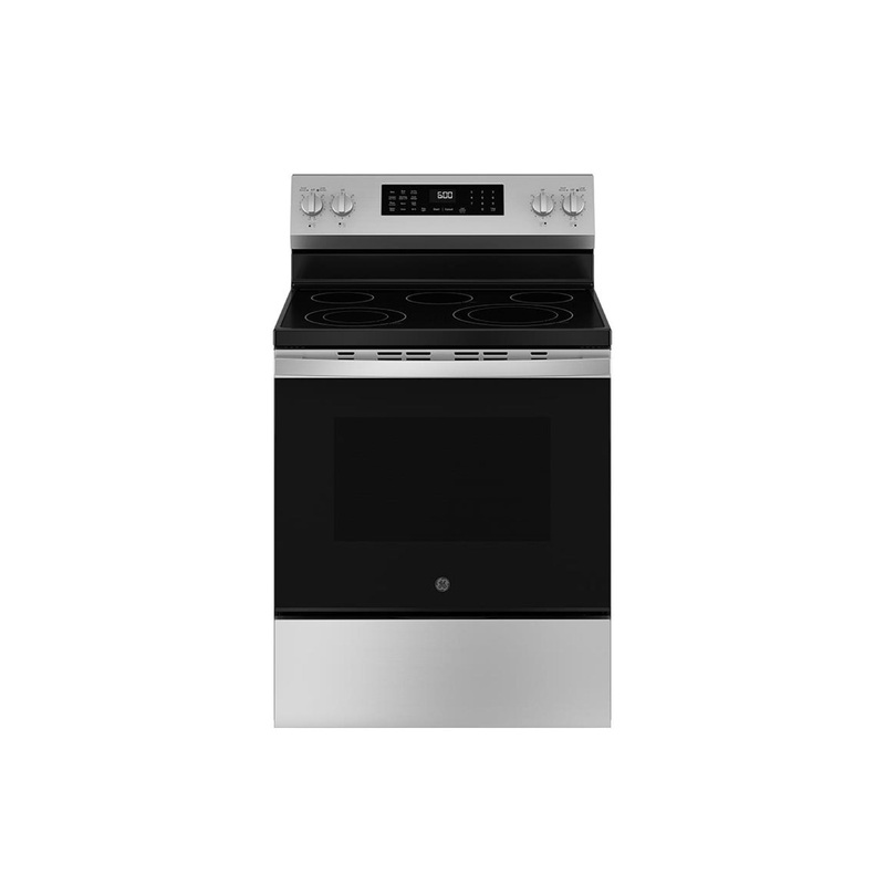 GE 30 Freestanding Electric Range, 5 Burners – Stainless Steel