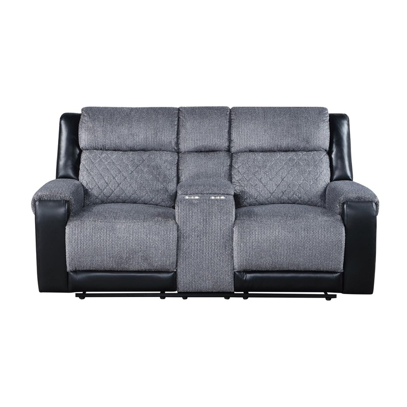 Global Dual Reclining Loveseat – Dark Gray