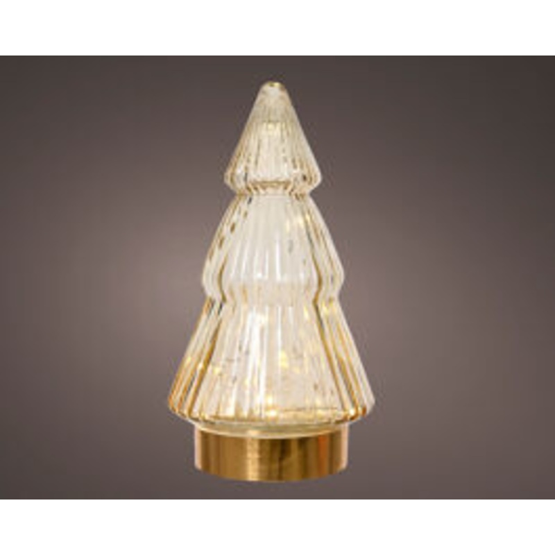 GOLD GLASS SAPLING WITH MICROLED H 20