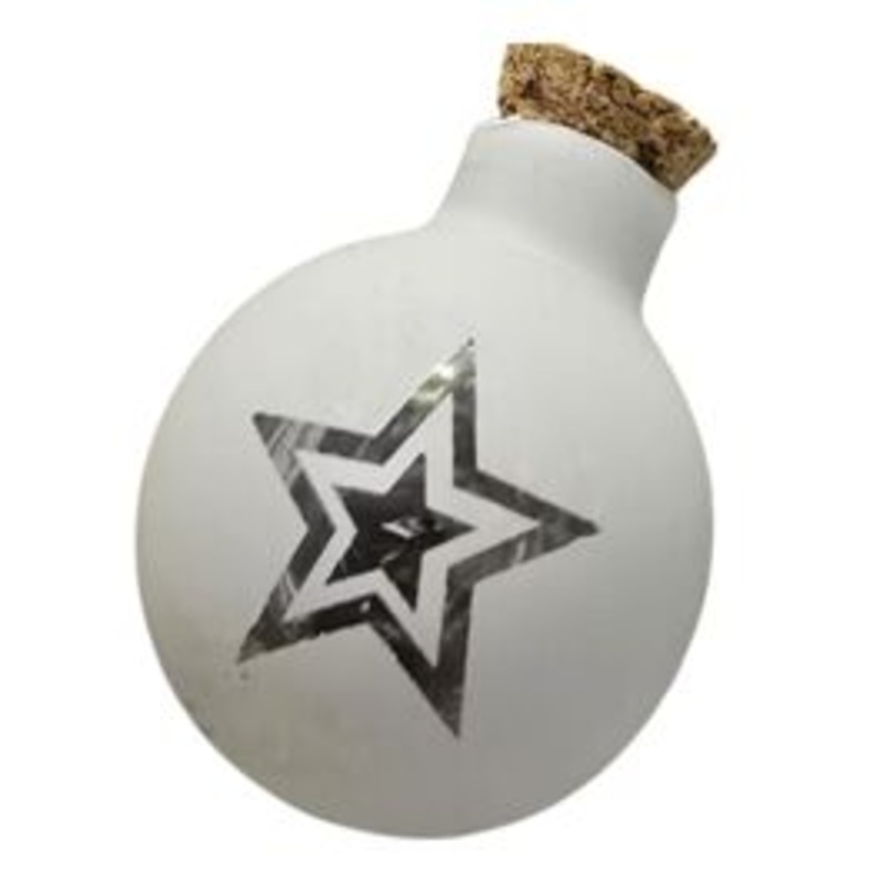 LINEAR CHAIN DECORATED 12 SPHERES GLASS B