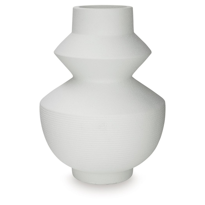 Naveen – Vase|White|10″W x 10″D x 14″H|13″W x 13″D x 18″H