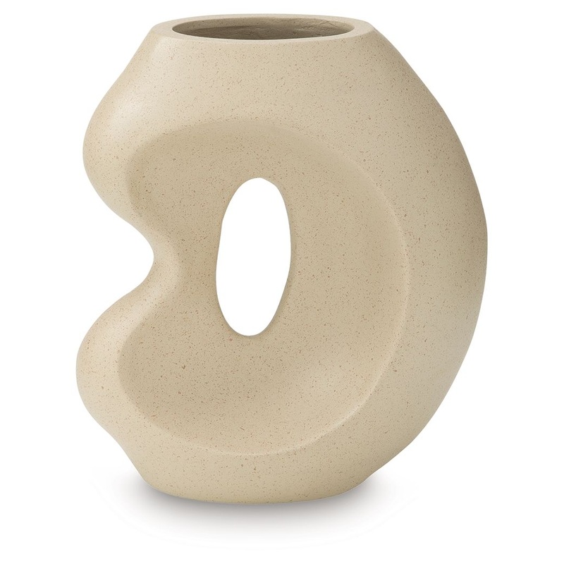 Odion – Vase|Beige|13″W x 8″D x 15″H|11″W x 7″D x 16″H