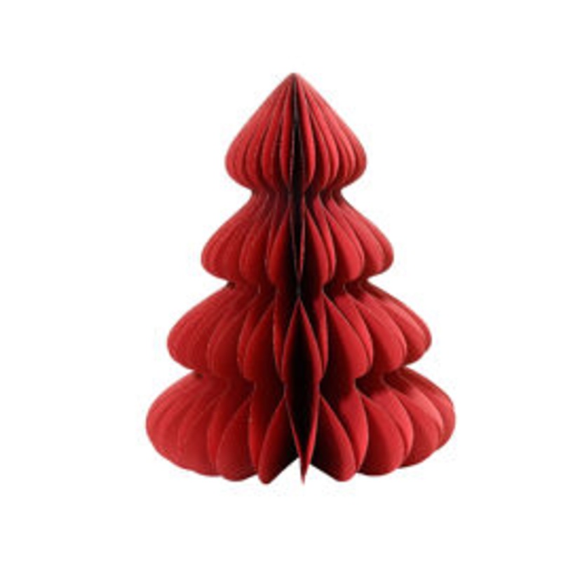 RED PAPER TREE H60 CM DIAM 48 CM