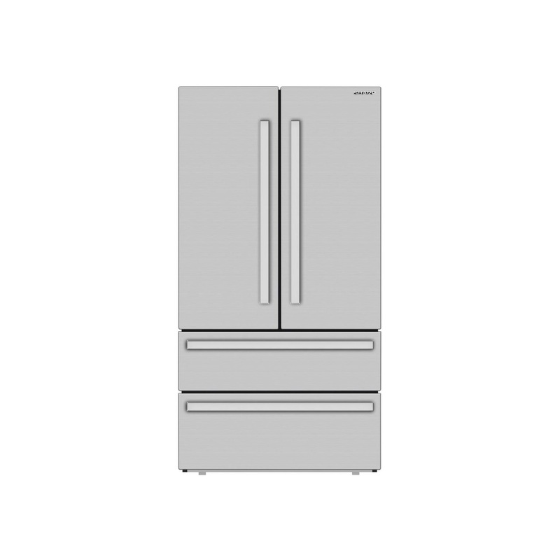 Sharp 22.5 Cubic Foot French Door Refrigerator – Stainless Steel