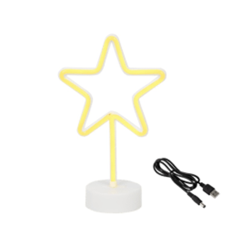STANDING NEON STAR H 27 CM