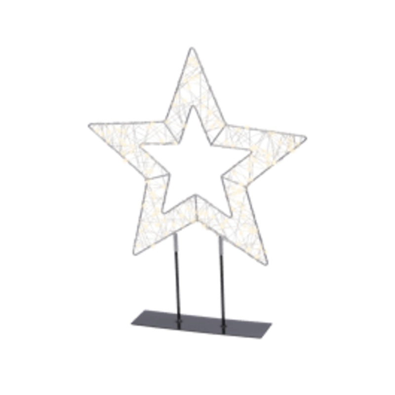 STAR WITH MICROLED METAL BASE 47 X