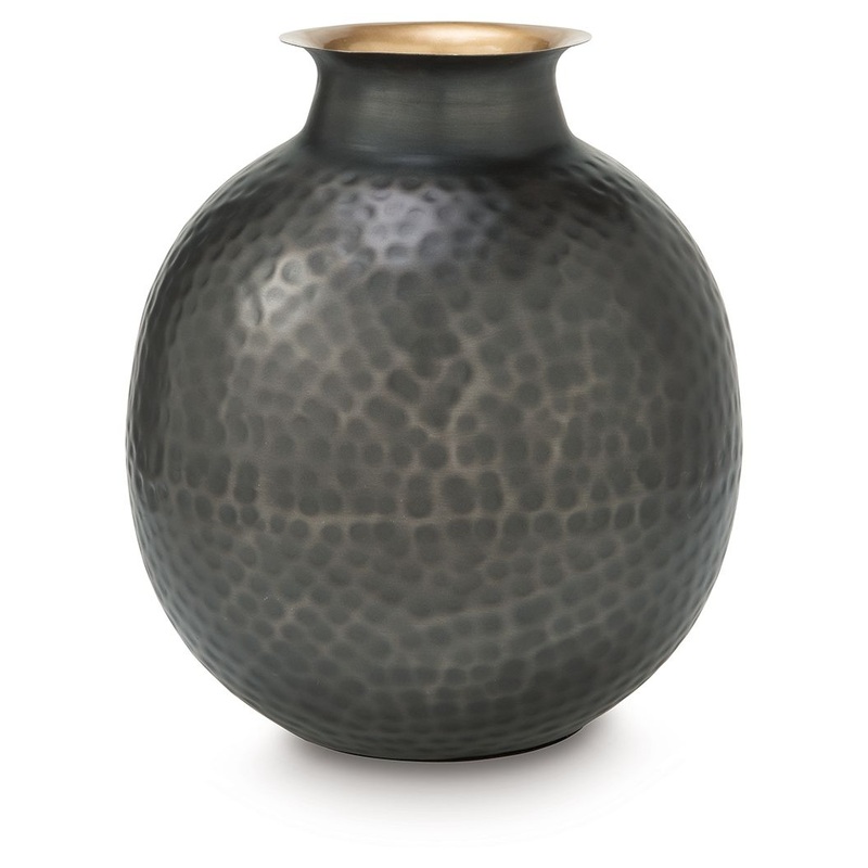 Woody – Vase|Dark Gray|10″W x 10″D x 12″H|12″W x 12″D x 14″H