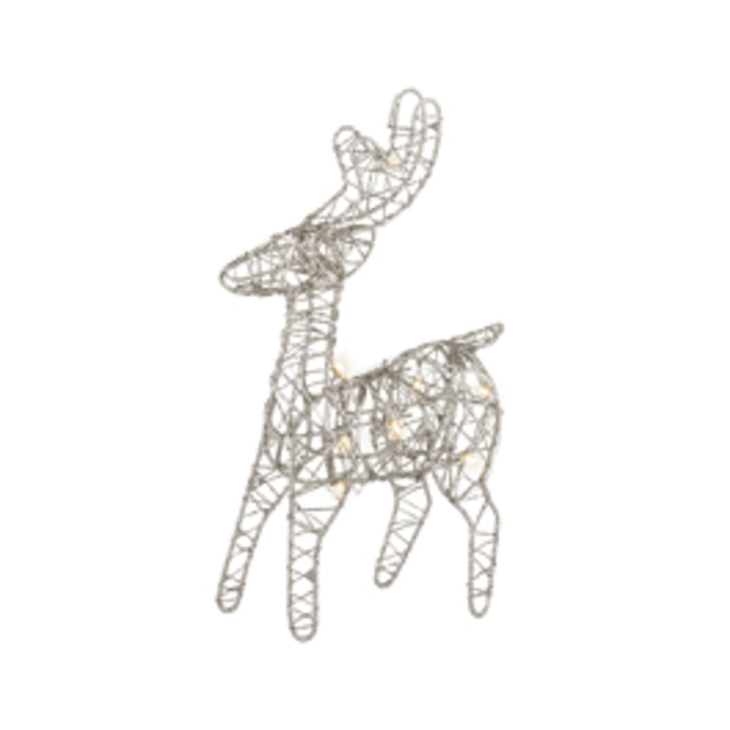 BATTERY OPERATED MICRO LED REINDEER L 12 X 21 H
