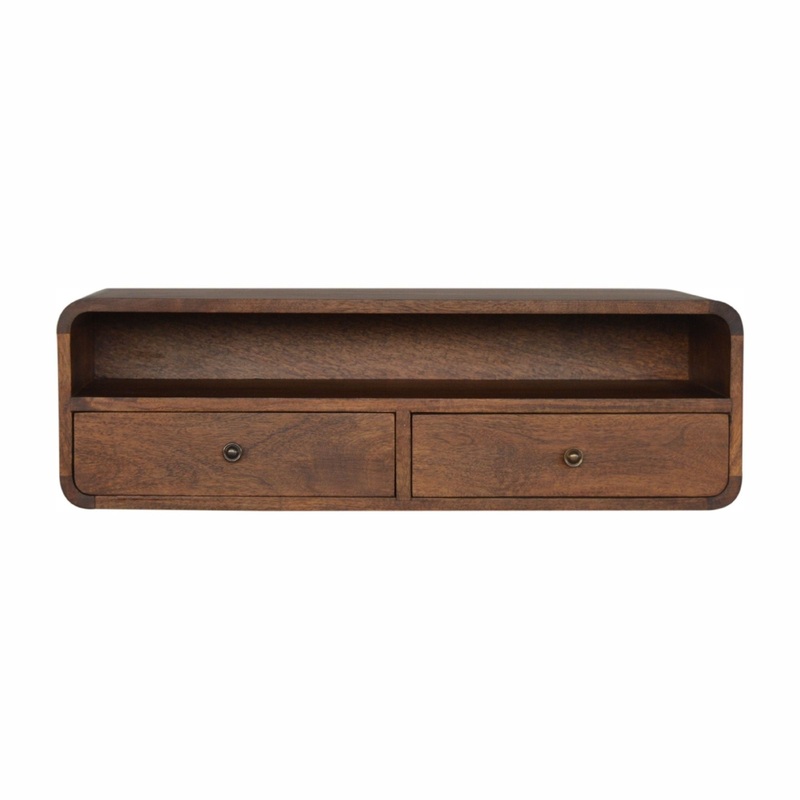 Floating Open Console – Chestnut