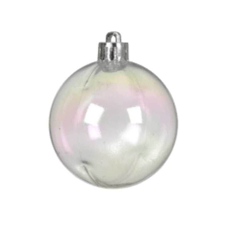 SET 12 CHRISTMAS BALLS PLATICA BIANCOT