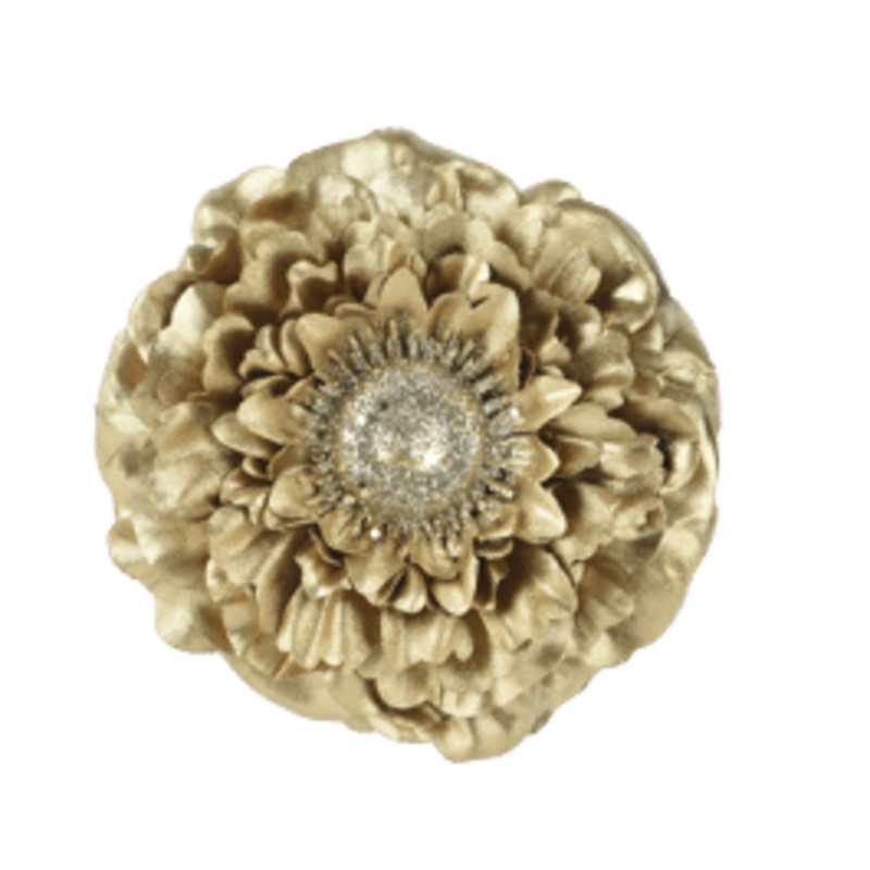 ZINNIA GOLD AND GLITTER WITH CLIP