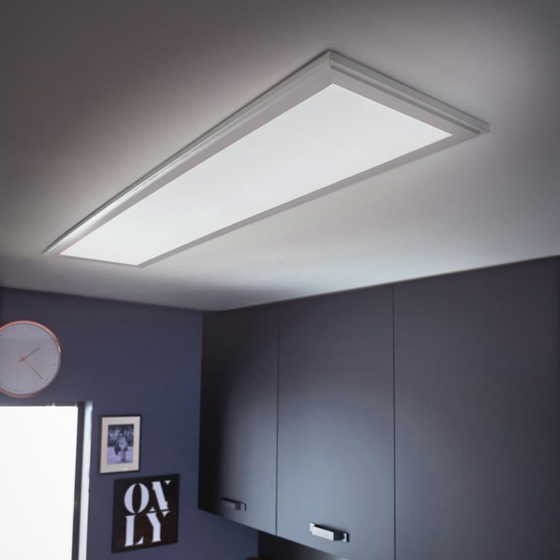 LED PANEL SALOBRENA METAL WHITE 30X120CM LED CCT RGBW SMART