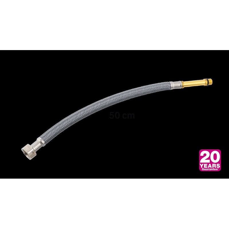 PET POLYMER HOSE DN8 F 1/2 M 10X1-L50 L 50 CM X EQUATION TAPS