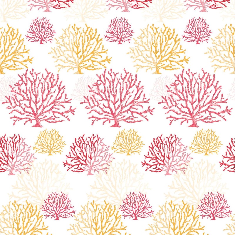 CORAL VINYL SHOWER CURTAIN L240 H200 CM