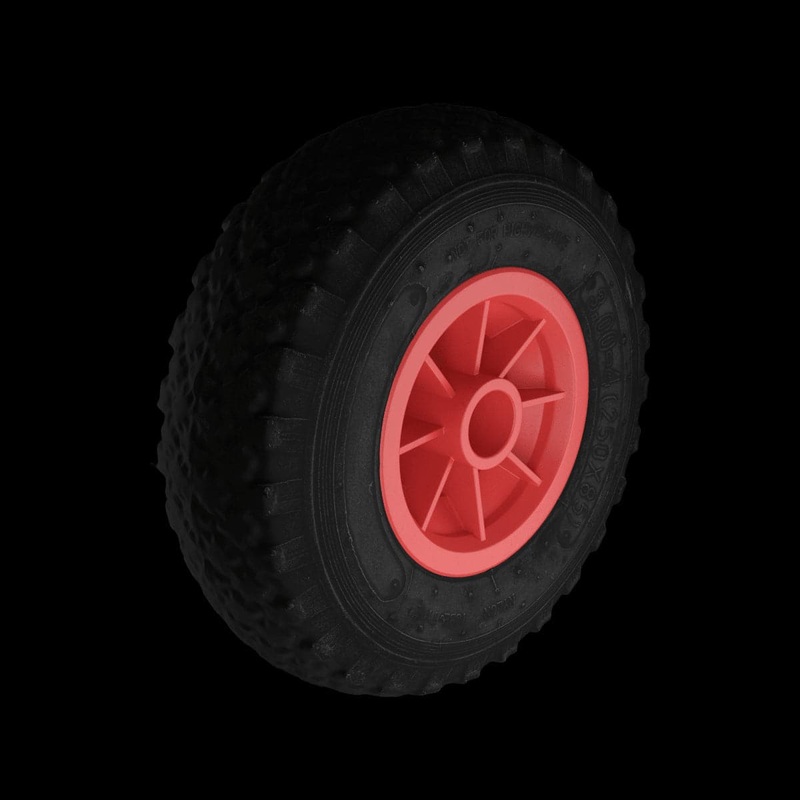 INFLATABLE PLASTIC TROLLEY WHEEL DIAMETER 260X85MM, LOAD 150 KG