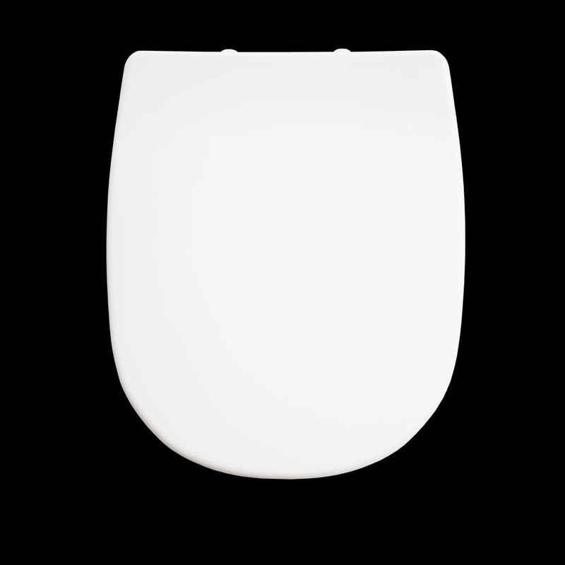 REMIX SQUARED WC SEAT – METAL HINGES – SLOW CLOSING – TOP FIX