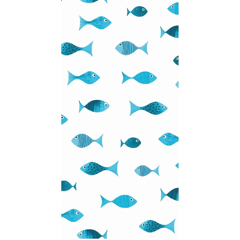 SHOWER CURTAIN FABRIC SCUBA L180 H200 CM