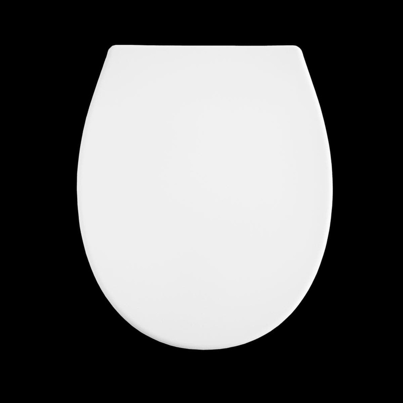 WC SEAT REMIX OVAL WHITE – METAL HINGES – SLOW CLOSING – TOP FIX