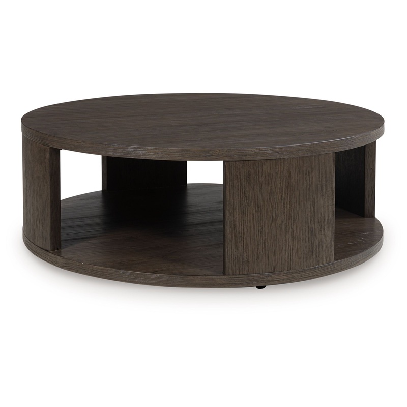 Neo – Round Cocktail Table – Rich Brown