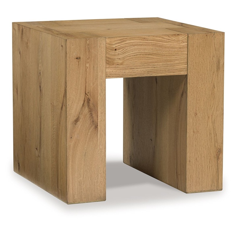 Bracken – Square End Table – Light Brown