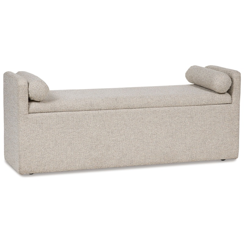 Galliden – Large Upholstered Dining Room Bench – Beige