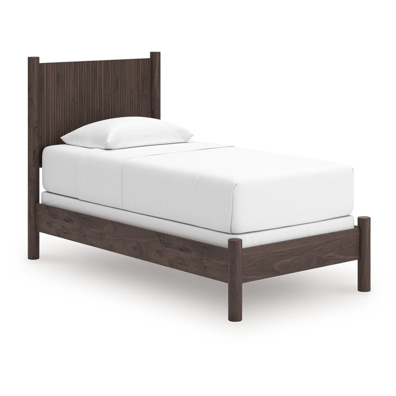 Pamytta – Panel Bed|Dark Brown|Queen|Full|Twin|King