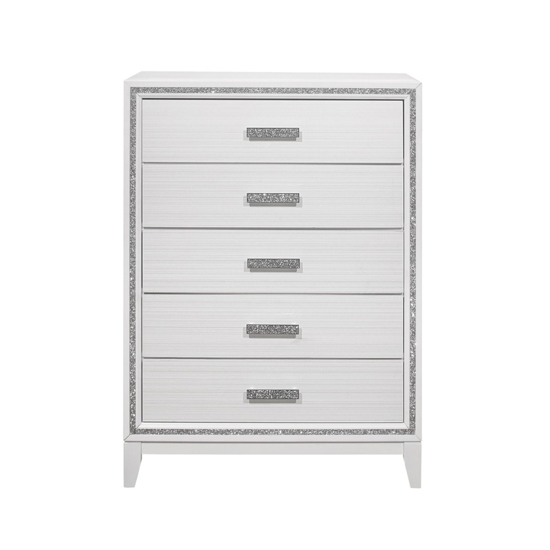 Almera – Glitter Chest – White