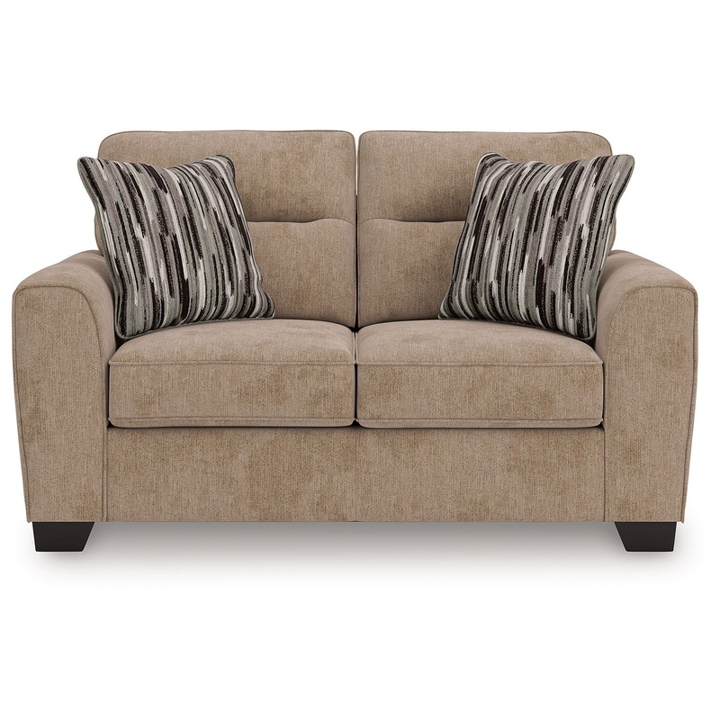 Olten – Loveseat|Light Brown|Dark Gray