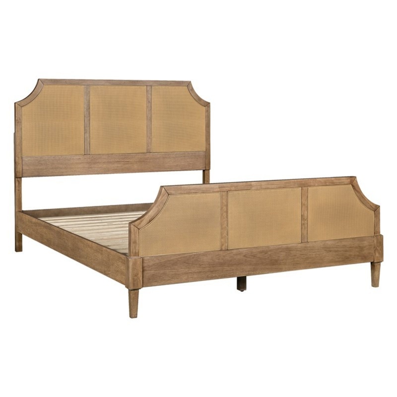 Lily Pond – Queen Platform Bed Toasted – Natural