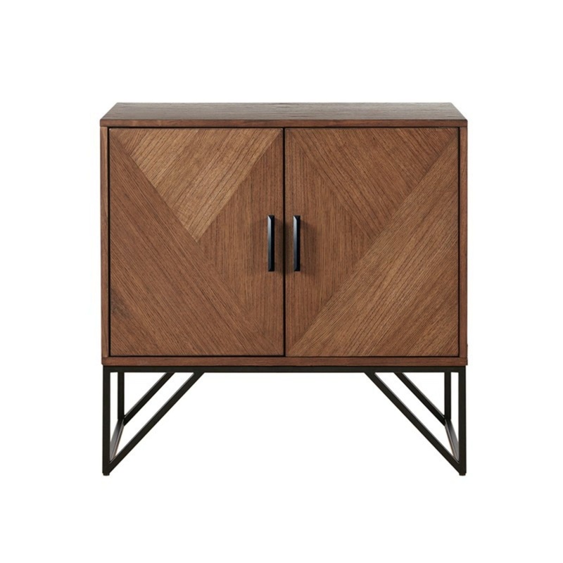 Krista – Accent Cabinet With Magnetic Doors – Brown