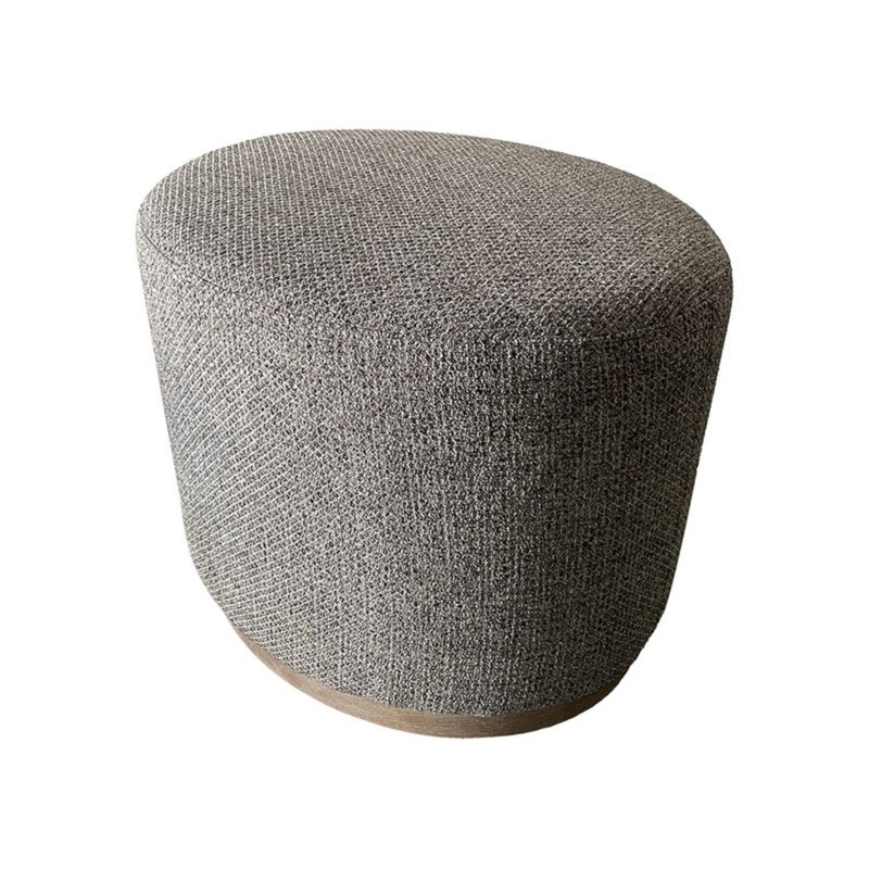 Oval Accent Ottoman – Brown
