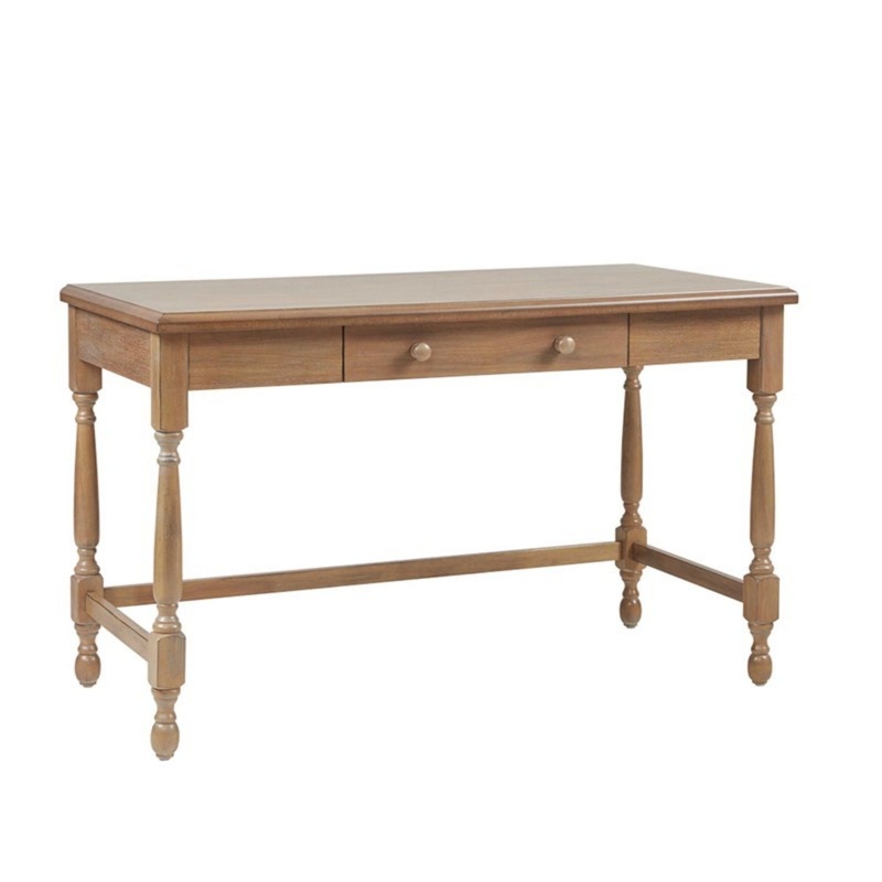 Tabitha – Desk With Drawer And Turned Legs – Natural