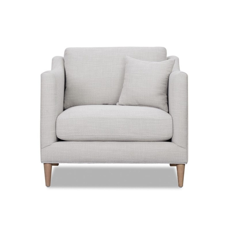 Chair With High Track Arms – Beige