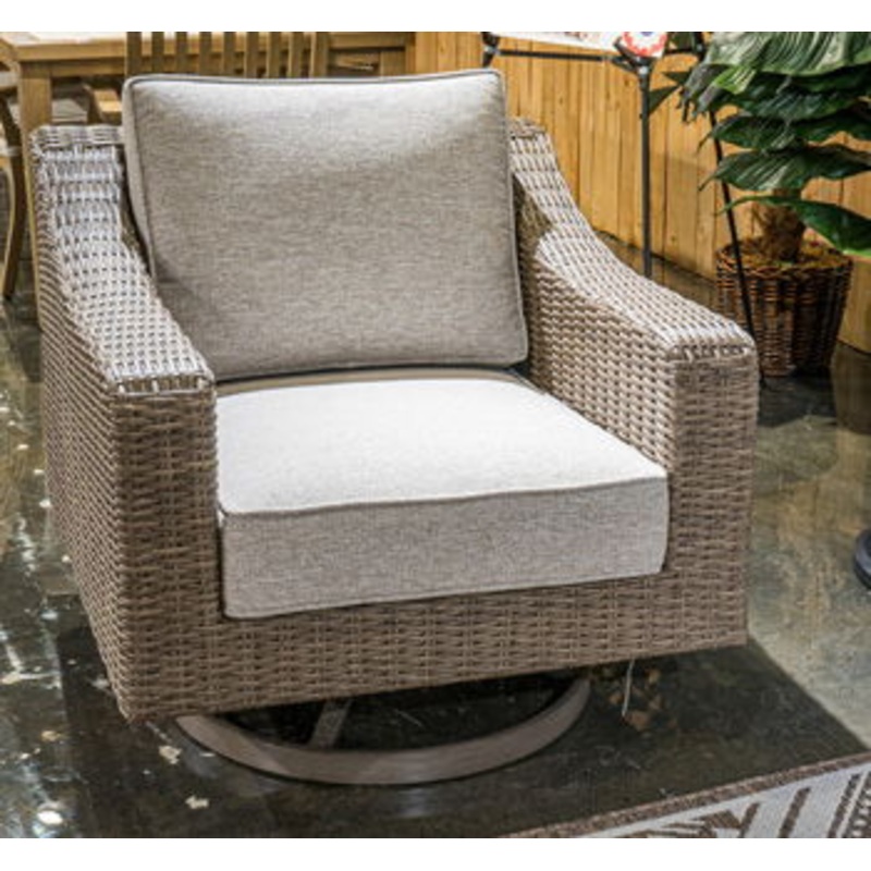 Laguna Heights – Swivel Lounge With Cushion – Beige