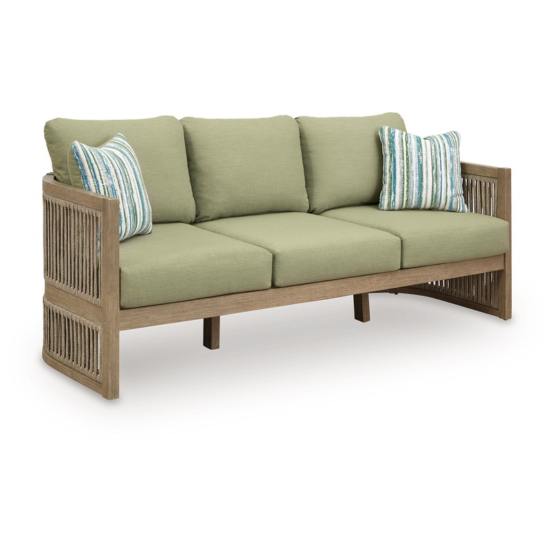 Serena Shores – Sofa With Cushion – Beige / Green
