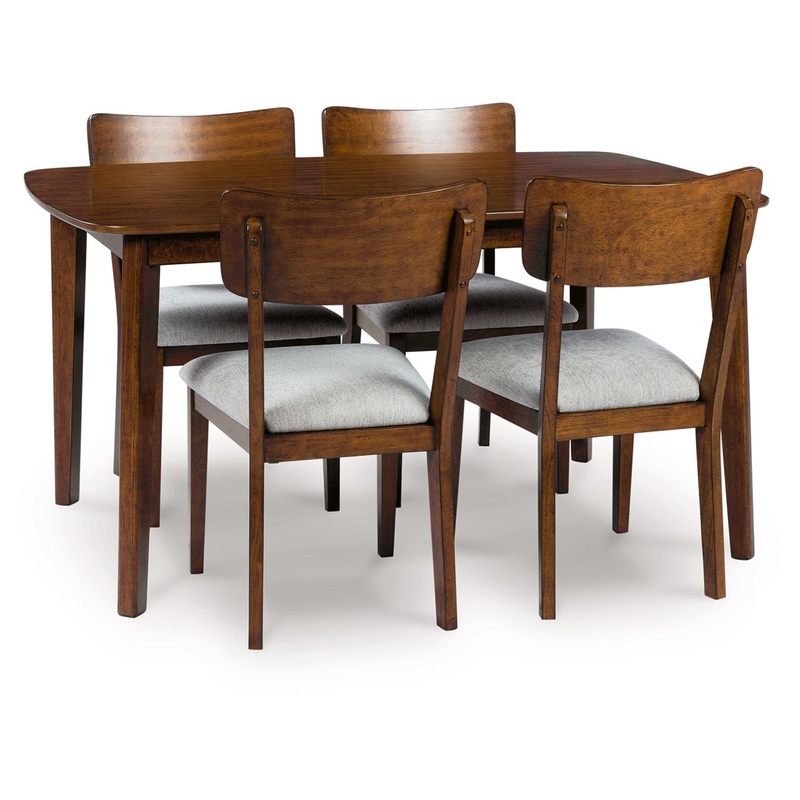 Tameride – Dining Room Table Set (Set of 5) – Brown