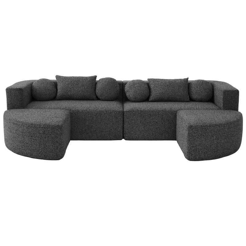 Boneless – Couch Modular Sectional Sofa With Deep Seating And Curved Design