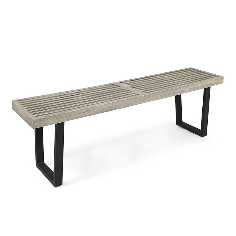 Intrinsic – Outdoor Dining Bench With Slat Top